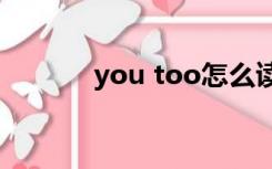 you too怎么读（YOU TOO）