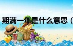 期满一年是什么意思（届满一年是什么意思）