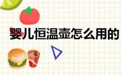 婴儿恒温壶怎么用的（婴儿恒温壶怎么用）