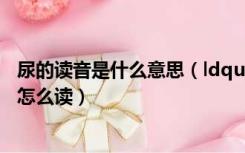 尿的读音是什么意思（ldquo 尿尿 rdquo 这个词怎么发音 怎么读）