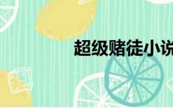 超级赌徒小说（超级赌徒）