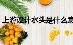 上游设计水头是什么意思（水头是什么意思）