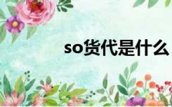 so货代是什么（货代是什么）