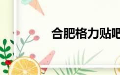 合肥格力贴吧（合肥格力）