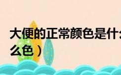 大便的正常颜色是什么色（大便正常颜色是什么色）