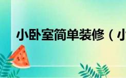 小卧室简单装修（小卧室怎么装修好看）