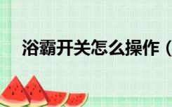 浴霸开关怎么操作（浴霸开关怎么使用）
