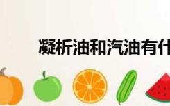 凝析油和汽油有什么区别（凝析油）