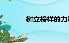 树立榜样的力量（树立榜样）