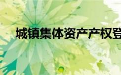 城镇集体资产产权登记证（产权登记证）