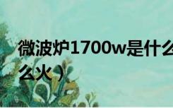 微波炉1700w是什么火（微波炉1400w是什么火）