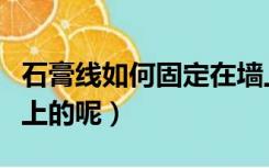 石膏线如何固定在墙上（石膏线怎么固定在墙上的呢）