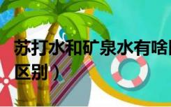 苏打水和矿泉水有啥区别（苏打水和矿泉水的区别）