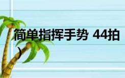 简单指挥手势 44拍（音乐指挥手势图(44拍)）