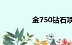 金750钻石项链（金750）