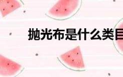 抛光布是什么类目（抛光布是什么）