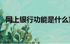 网上银行功能是什么意思（网上银行功能）