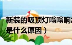 新装的吸顶灯嗡嗡响怎么解决（吸顶灯嗡嗡响是什么原因）