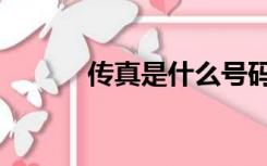 传真是什么号码（传真是什么）