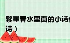 繁星春水里面的小诗仿写（仿写繁星春水的小诗）