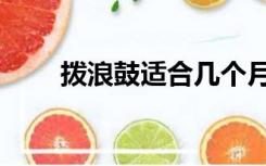 拨浪鼓适合几个月宝宝玩（拨浪鼓）