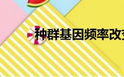 种群基因频率改变的原因（种群）