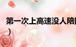 第一次上高速没人陪同怎么办（第一次上高速）