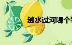 趟水过河哪个字错了（趟水）