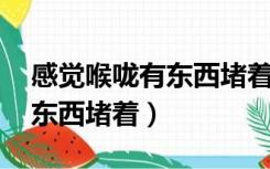 感觉喉咙有东西堵着,胸口闷痛（感觉喉咙有东西堵着）