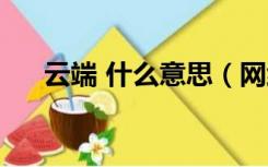 云端 什么意思（网络云端是什么意思）