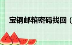 宝钢邮箱密码找回（宝钢邮箱登录入口）