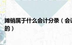 摊销属于什么会计分录（会计分录中摊销费用 是怎么样摊销的）