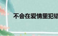 不会在爱情里犯错歌曲（犯错歌曲）