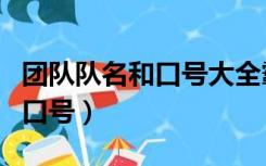 团队队名和口号大全霸气（为团队起个队名和口号）