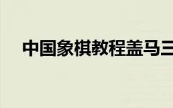 中国象棋教程盖马三锤（中国象棋教程）