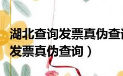 湖北查询发票真伪查询系统（湖北增值税普通发票真伪查询）