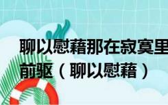 聊以慰藉那在寂寞里奔驰的猛士,使他不惮于前驱（聊以慰藉）