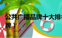 公共广播品牌十大排名（公共广播系统十大品牌）