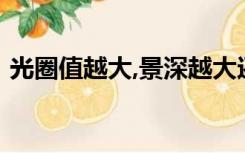 光圈值越大,景深越大还是越小呢?（光圈值）