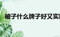 被子什么牌子好又实惠（被子什么牌子好）