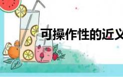 可操作性的近义词（可操作性）
