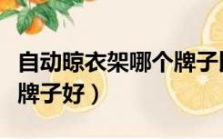 自动晾衣架哪个牌子比较好（自动晾衣架什么牌子好）