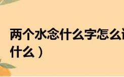 两个水念什么字怎么读能组什么词（两个水念什么）