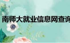 南师大就业信息网查询（南师大就业信息网）
