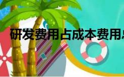 研发费用占成本费用总额（成本费用总额）