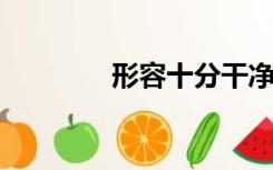 形容十分干净的成语有什么