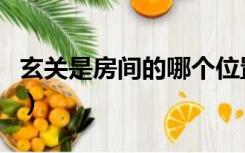 玄关是房间的哪个位置（房间玄关在什么位置）