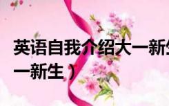 英语自我介绍大一新生作文（英语自我介绍大一新生）