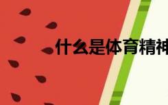 什么是体育精神（什么是体育）