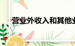 营业外收入和其他业务收入的区别在于